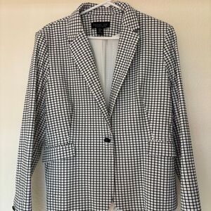 Rachel Zoe blazer black & white xl